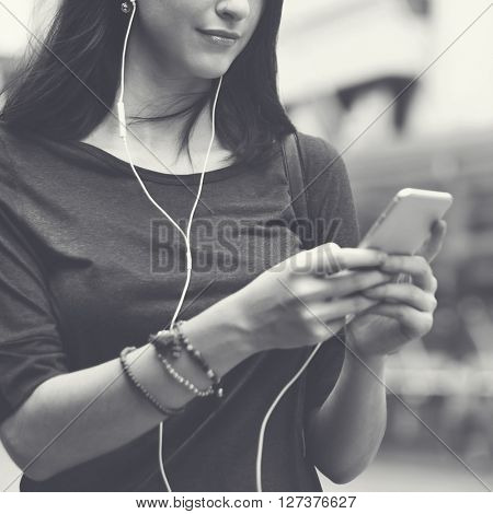 Casual Ausio Leisure Internet Media Technology Concept