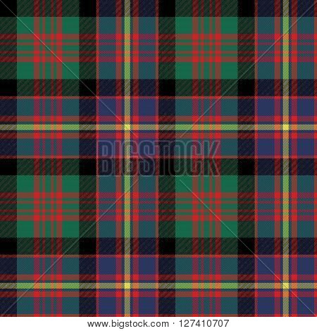 cameron of erracht tartan fabric texture seamless pattern. Vector illustration. EPS 10. No transparency. No gradients.