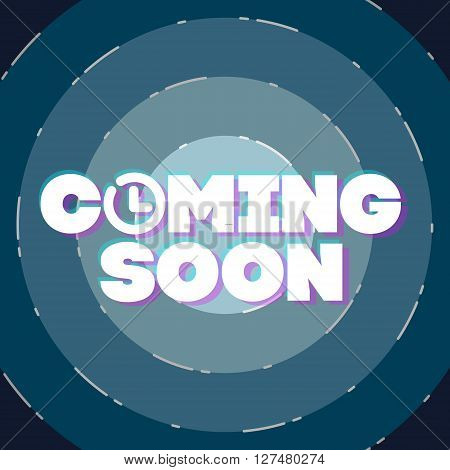 Comming soon temporary banner page, vector illustration