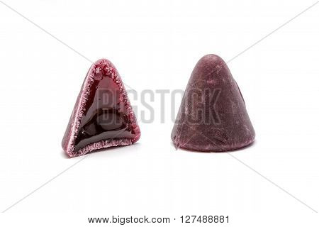 This pyramid shape of an cuberdons is a very tasty candy from Ghent