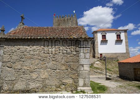 Belmonte castle and chaple. Historic village of Portugal, near Covilha