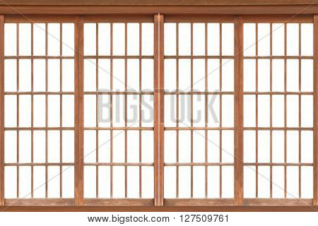 Shoji Traditional Japanese doorwindow or room divider consisting