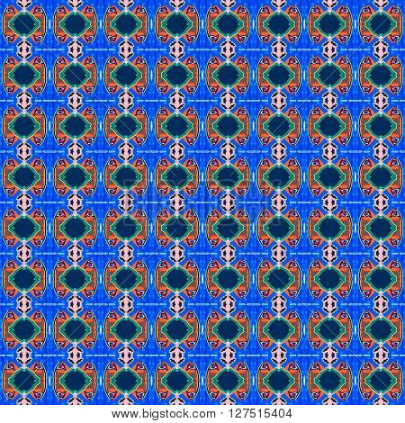 Blue and Black abstract pattern and sameless background