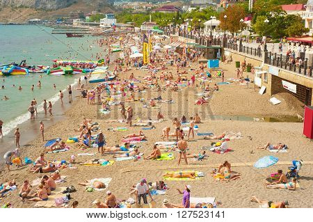 Crimea Beach In The Summer