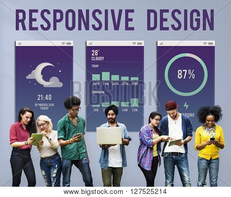 Responsive Design Programming Application Development Concept