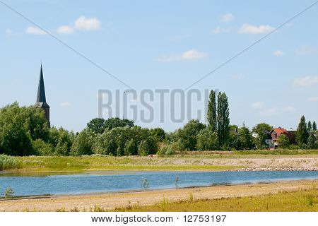 River The Lek In Holland