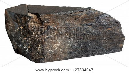 Specimen Of Raw Jet (lignite, Brown Coal) Gemstone