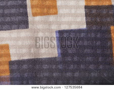 Background - Silk Fabric With Geometric Pattern
