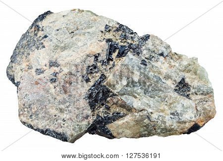 Nepheline (nephelite) Stone With Black Ilmenite