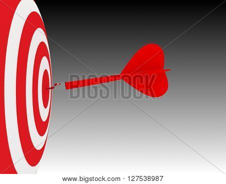 3D Business Goal Or Objective. Success Concept