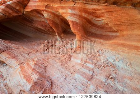 unusual sandstone formation in the Valley of Fire State Park near Las Vegas Nevada