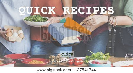 Quick Recipes Menu Cooking Food Concept