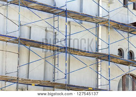 Photographed Close-up Of An Old Building, Made Of Bricks