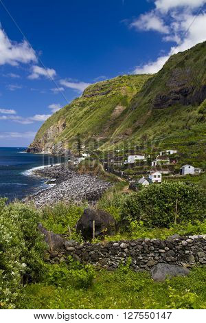 Coastal village of Rocha da Relva in Sao Miguel Azores