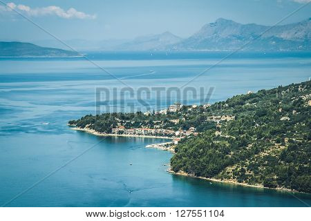 A coastal village of Podgora located o Makarska Riviera, Croatia
