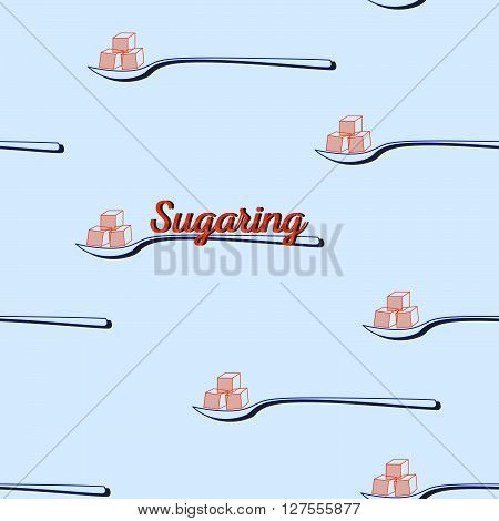 seamless pattern. sugaring icon. sugar paste for epilation