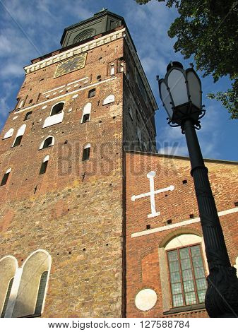 Turku Cathedral - the Mother Church of the Evangelican Lutheran Church of Finland origin from the 13th century.