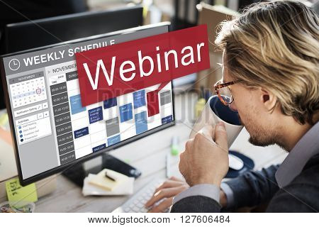Webinar Website Online Internet Netwotking Concept