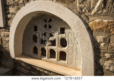 Details Of Church At  Side Of Road Near Isternia