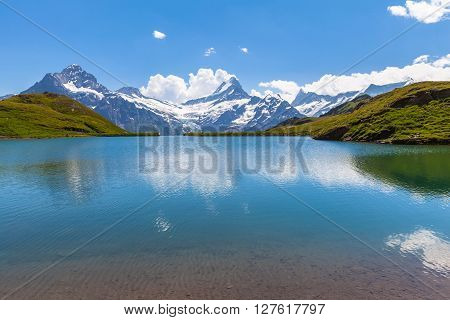 Stunning View Of Bachalpsee And The Alps