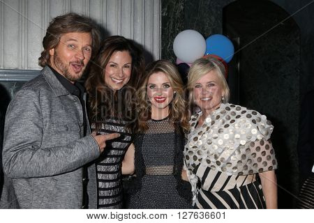 LOS ANGELES - APR 27:  Stephen Nichols, Marie Masters, Jen Lilley, Mary Beth Evans at the 2016 Daytime EMMY Awards Nominees Reception at the Hollywood Museum on April 27, 2016 in Los Angeles, CA