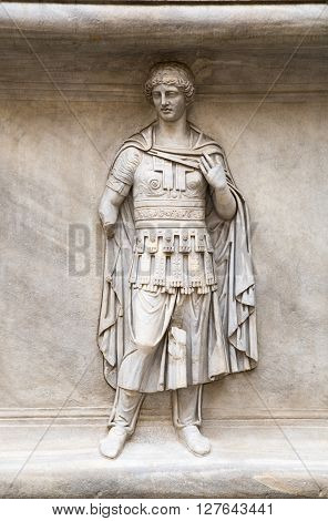 ROME, ITALY - APRIL 8, 2016: Roman marble sculpture from Capitoline Museums, Rome