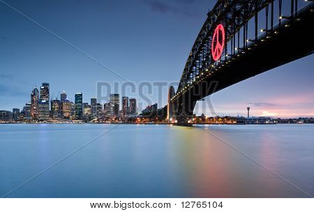 Sydney Skyline und Harbour Bridge