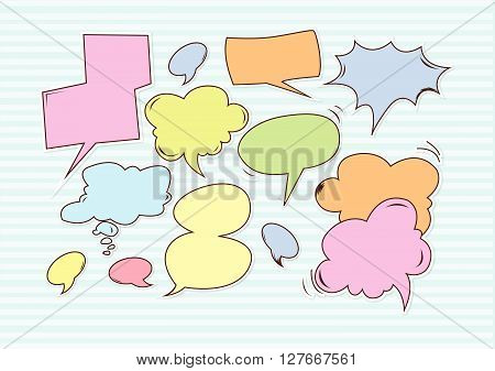 Buble speech .eps10 editable vector illustration design