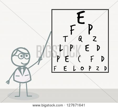 Eye doctor .eps10 editable vector illustration design