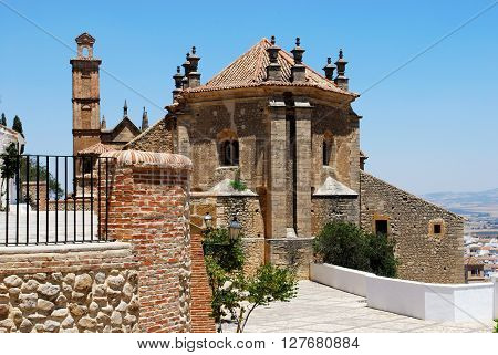 Rear view of Santa Maria church Antequera Malaga Province Andalucia Spain Western Europe.