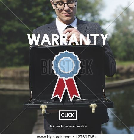 Warranty Guarantee Guaranty Quality Certificate Concept