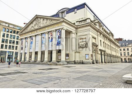 The Royal Theatre La Monnaie In Brussels In Belgium