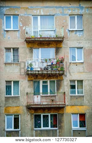 Close-up Of Building Exterior In Liepaja