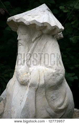 Скульптура китайского мудреца, отшельник