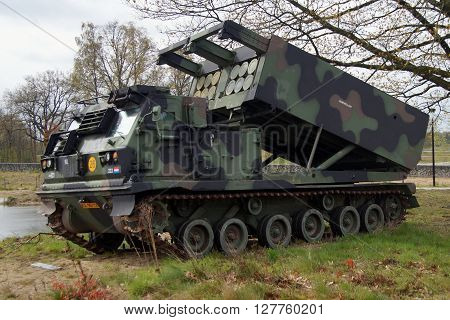Soest, The Netherlands - April 29, 2016: Royal Netherlands Army Ground Based Air Defense system