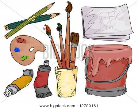 Kunst Doodles - Vektor