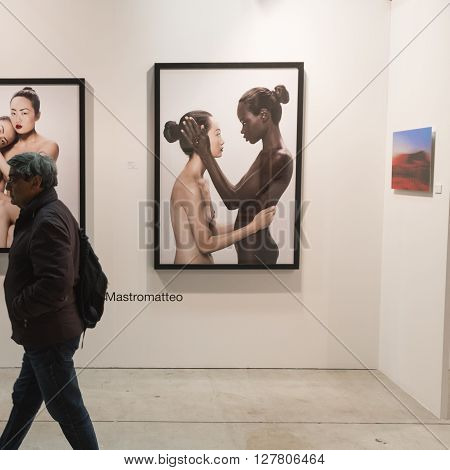 People Visiting Mia 2016 In Milan, Italy