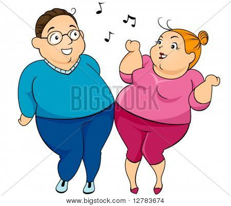 Couple Dancing - Vector