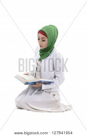 Muslim Woman Reading Koran