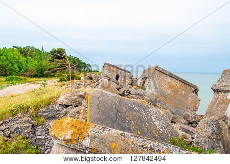 Abandoned Remains Of Northern Forts Of Ussr