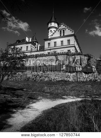 Old and historic castle Radun in Czech republic