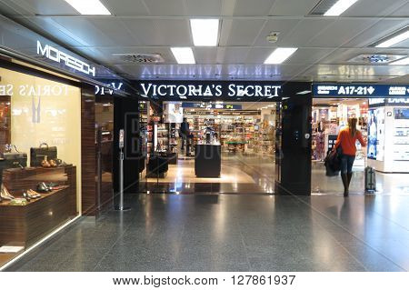 LINATE, ITALY - CIRCA JANUARY 2016: Victoria's Secret brand store