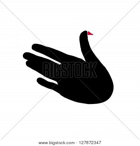 a symbol of peace and love. funny cute colored vector illustration