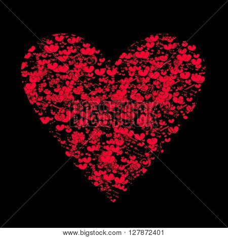 The dramatic combination of red and black