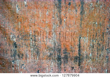 Old rusty sheel of iron, abstract metal background.