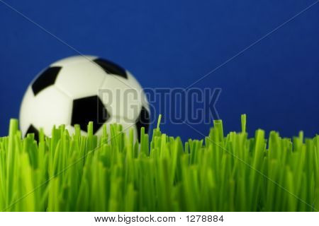 Fußball im Gras
