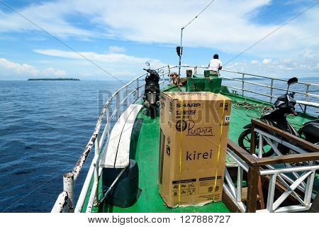On Deck Of Passenger Ship Heading From Ampana To The Togean Islands