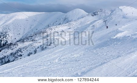Winter in ski resort Vratna - Slovakia