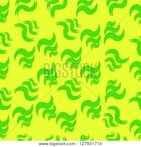 Vector illustration abstract waves background. Line curves in yellow tones.