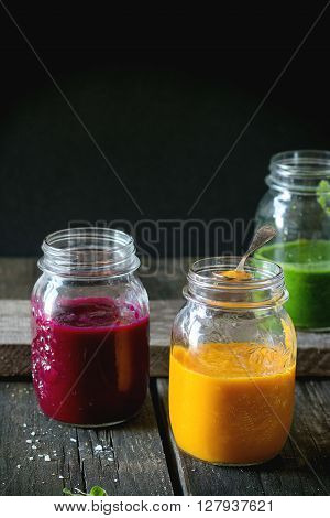 Assortment Of Vegetable Smoothies